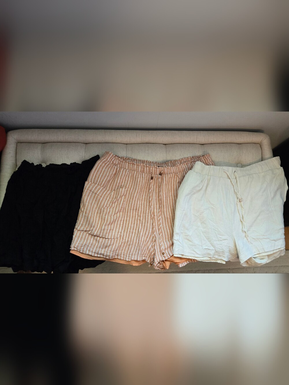 Forever 21 Plus Pull On Summer Shorts Linen Rayon Size 0X - Bundle Of 3